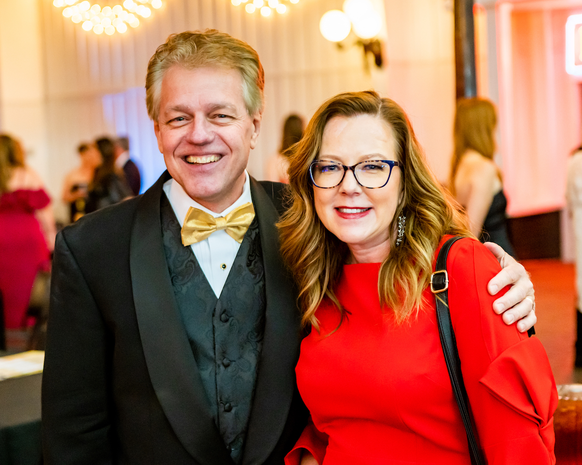 Darrell Rodenbaugh and Julie Holmer smile for a photo at the 2022 NTPA Stardust Awards